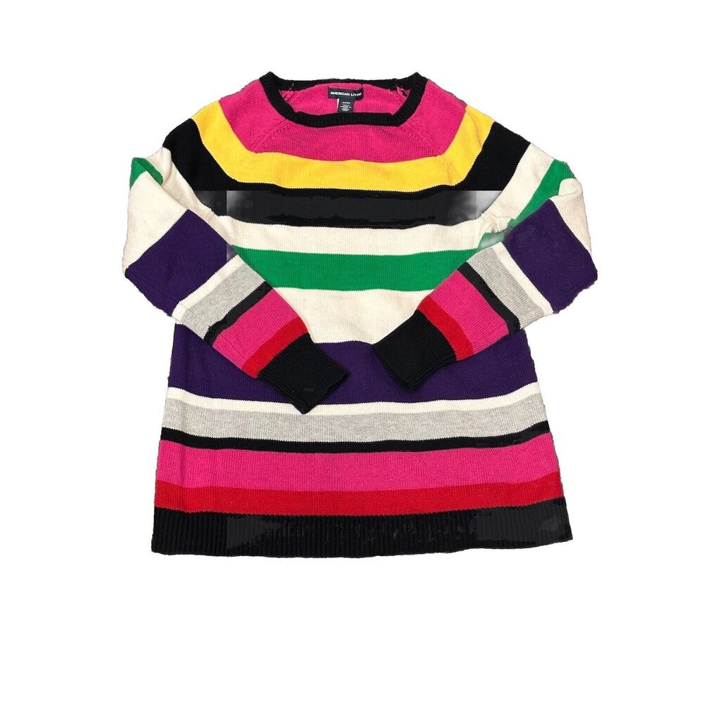 American Living Sweater Womens Size Small Crewneck Multicolor‎ Outdoors Y2K